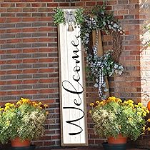 Amazon.com: flowtorely Outdoor Welcome Sign for Front Porch